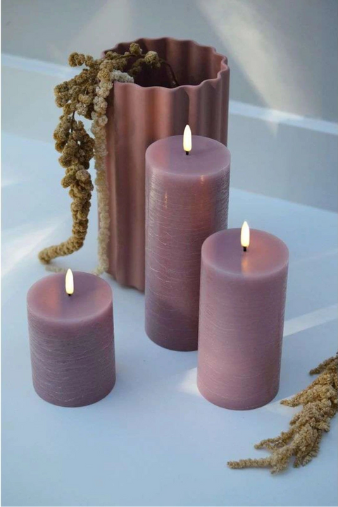 Bougie LED - Rose