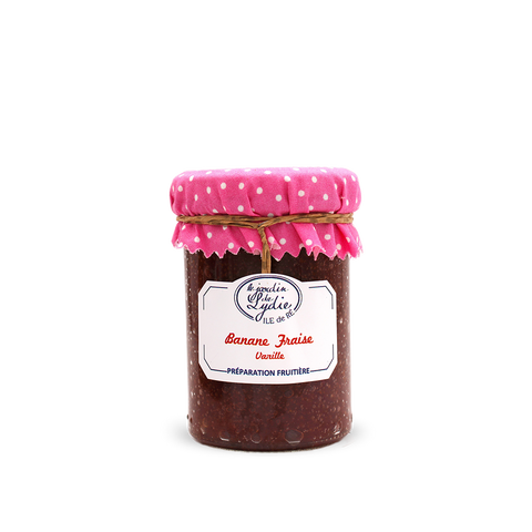 Banane fraise vanille - Préparation fruitière