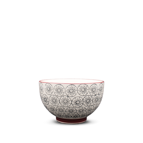 Bol Karine motifs gris, Ø10 cm - Bloomingville